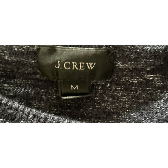 J.Crew Cotton Crewneck Blue Heather Crewneck Size Med Long Sleeve - Picture 3 of 6